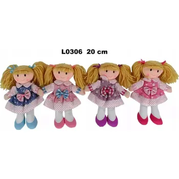 plyšák Panenka 20 cm L0306 1 Ks.mix