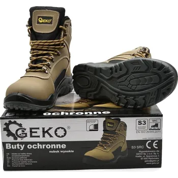 Dílna Geko Ochranná obuv model č. 7 nubuk vysoká S3 SRC – velikost 46 (10)