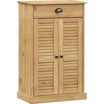 Botník Skříňka na boty VIGO z masivního borovicového dřeva, 60 x 35 x 96 cm, medová b