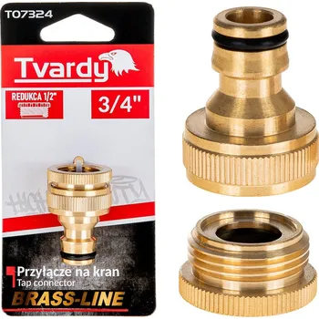 Geko Připojení na kohoutek 3/4" s redukcí 1/2" BRASS-LINE (10/80)