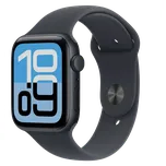 APPLE Watch SE 3 44mm Temně inkoustový hliník s inkoustovým sportovním řemínkem S/M