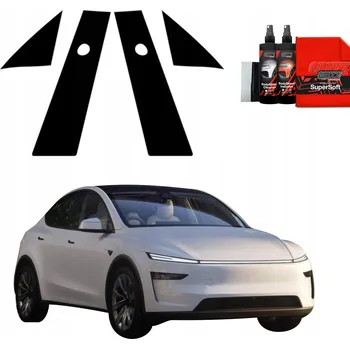Polep vozidla Polep na fólie 4v1 v černé barvě pro Tesla Model Y Juniper (2024-2025)