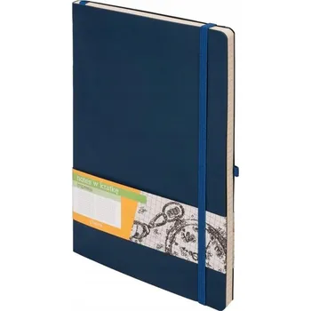 Zápisník Notes A5 Krátký Zápisník Impresja tmavě modrý