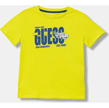 Dětská móda Dětské bavlněné tričko Guess N6RI00.K8HM4.PPY2 zelená 71X, vel. 88-96