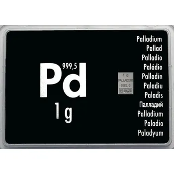 Sběratelství Palladium slitek 1 g Valcambi