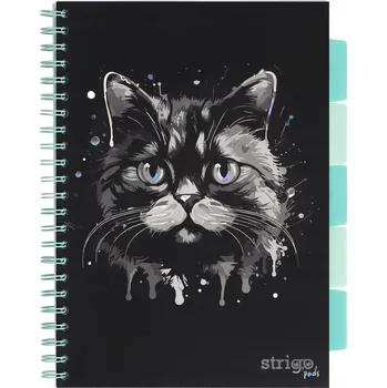 Sešit Sešit A4 s mřížkou Strigo, 100 listů