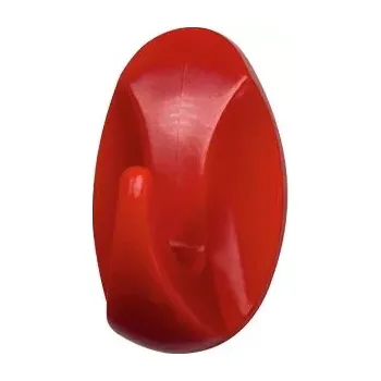 Věšák Háček samolepící QF typ 2, plast, červený, 2ks