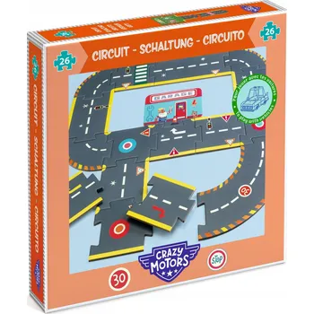 Puzzle Djeco Puzzle 26 dílků Crazy Motors