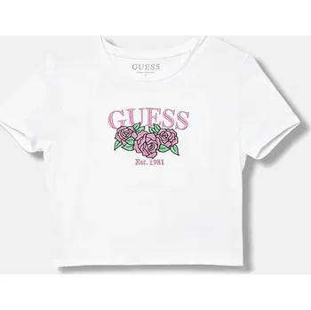 Pánské tričko Dětské tričko Guess J6RI06.K6YW4.PPY2 bílá 00X, vel. 122-125