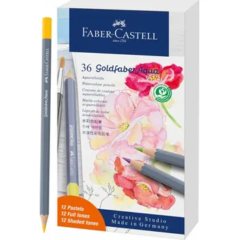 Kresba Akvarelové Pastelky FABER-CASTELL Gold 36 barev PASTEL