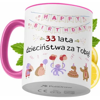 Hrnek Polidraw Hrnek Polidraw Narozeniny18 keramika 330 ml