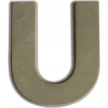 Obraz Písmeno U z BETONU V: 7,6 cm