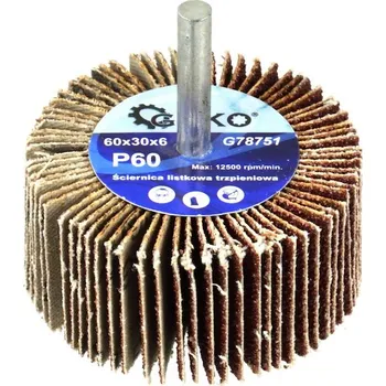 Příslušenství k nářadí Geko Lamelová brusná kotoučová hlava 60x30X6 P60 (10/40/200)