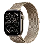 APPLE Watch 11 GPS + Cellular 46mm Zlatý titan se zlatým milánským tahem- M/L