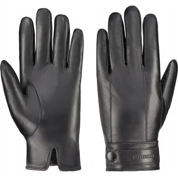 Rukavice Pánské kožené rukavice Betlewski zateplené černé velikost XXL