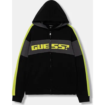Chlapecká mikina Dětská bavlněná mikina Guess L6RQ04.KA6R4.PPY2 černá 99X, vel. 125-135