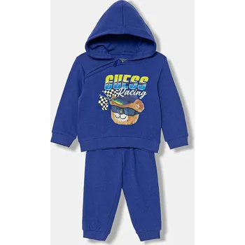 Kojenecká souprava Kojenecká bavlněná tepláková souprava Guess 2-pack I6RG04.KA6R4.PPY2 fialová 54X, vel. 68-76