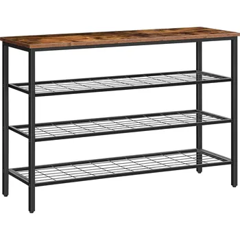 Botník Vasagle Serano 100 cm hnědý/černý