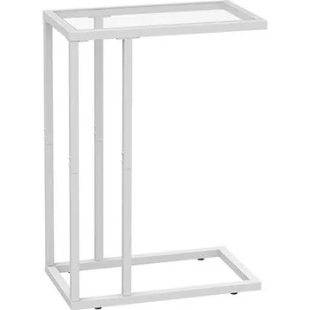 Konferenční stolek Odkládací stolek Vasagle Rivet 30 cm čirý/bílý
