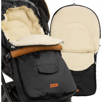 Fusak TEPLÝ VLNĚNÝ FUSAK NA ZIMU DO KOČÁRKU, SPORTOVNÍHO KOČÁRKU, KORBIČKY I SÁNÍ