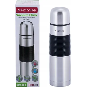 Termoska Termos na nápoje Kamille 0,5 l stříbrný