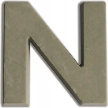 Obraz PÍSMENO N Z BETONU V:7,6 CM