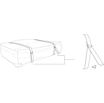 Příslušenství ke střešnímu nosiči Thule Travel Cover Straps (2pcs) TH1500054538