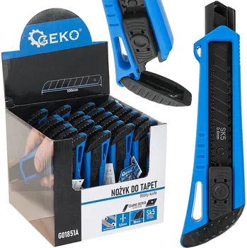 Dílna Geko Nůž na tapety 100x18x0,5 mm typ č. 2 – výstavní karton (24/144)