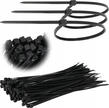 Stahovací páska Stahovací Pásky Kabelové Stahovací pásky 2,5x150 mm Černé 100 ks