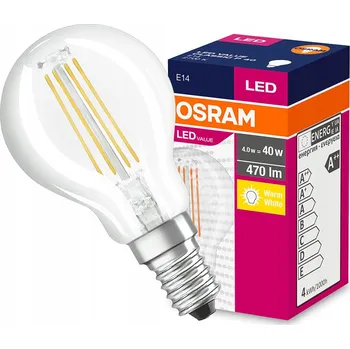 Žárovka LED žárovka OSRAM E14 470 lm 4 W E teplá bílá