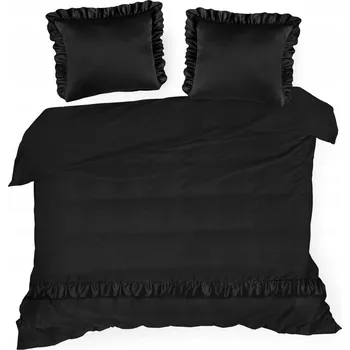 Povlečení POVLEČENÍ EUROFIRANY 160X200 70X80/X2 ČERNÉ
