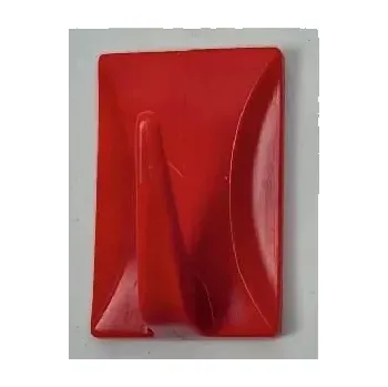 Věšák Háček samolepící QF typ 4, plast, červený, 3ks