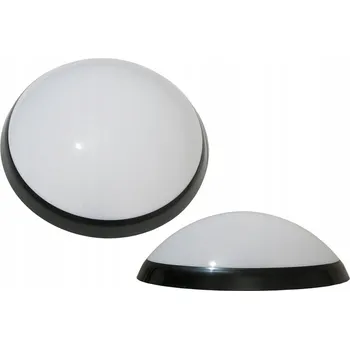 Stropní Svítidlo 1x E27 kulatý 35cm PANTERA černý kryt mléčný PAWBOL