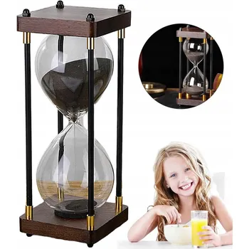 Hodiny Přesýpací hodiny Bedee béžové 9,5 cm