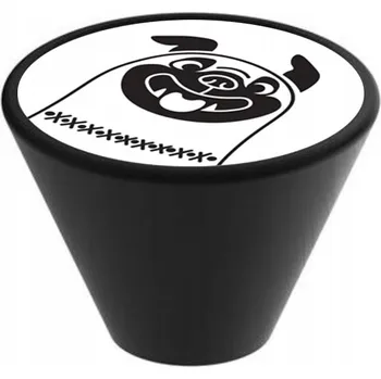 Nábytkové kování Nábytková úchytka kuželová černá GD09 Pes buldok 105