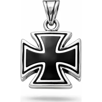 Přívěsek Stříbrný přívěsek maltézský kříž