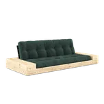 KARUP Rozkládací pohovka BASE s postranním úložným prostorem zelená 244 cm