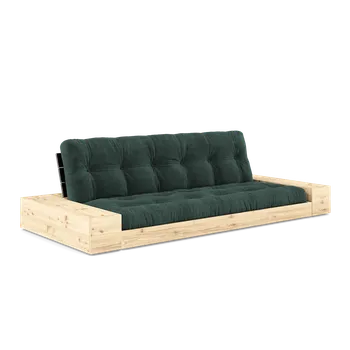 Pohovka KARUP Rozkládací pohovka BASE s postranním úložným prostorem zelená 244 cm