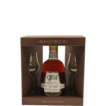 Rum Rum Quorhum 23 Sistema Solera 0,7l 40% se 2 skleničkami + Dárkové balení