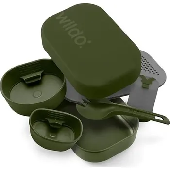 Kempingové nádobí Wildo Jídelní sada Camp-A-Box Complete Wildo® Barva: Olivová
