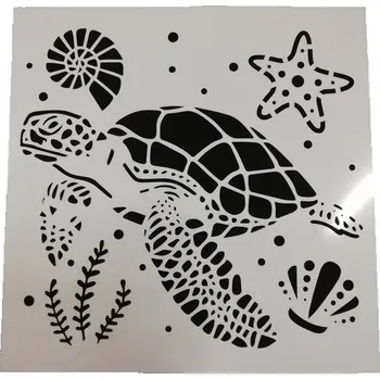 Šablona plastová pro kreativní tvoření - 30 x 30 cm - Želva