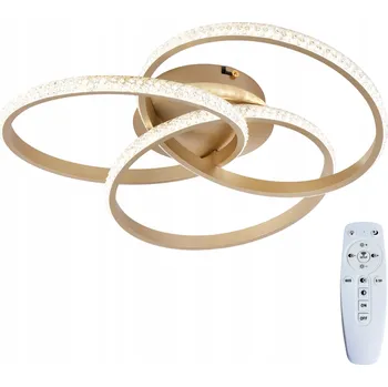 Závěsná lampa STROPNÍ SVÍTIDLO LED zlatá moderní DÁLKOVÝ OVLADAČ 3 barvy do ložnice/obývacího pokoje
