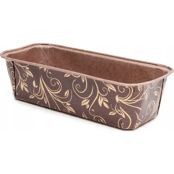 Forma na pečení Papírová forma na pečení forma na biskupský chlebíček PLUMPY Cuki Alfatec hnědo - zlatá - 5 kusů