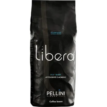 Káva Pellini Libera bezkofeinová zrnková káva (Decaffeinato) 500g