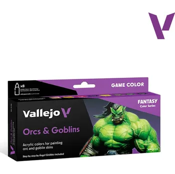 Speciální výtvarná barva Vallejo Sada barev Game Color Orcs & Goblins 72192 (Vallejo)