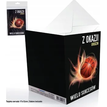 Narozeninové přání s motivem basketbalu