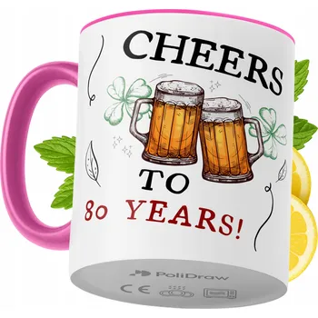 Hrnek Polidraw Hrnek Polidraw Narozeniny80 keramika 330 ml