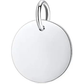 Šperk Šperky4U Stříbrný přívěsek destička kulatá - ZB31005