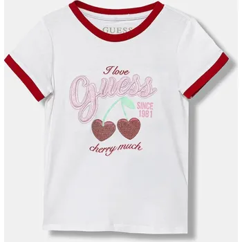 Dětská móda Dětské tričko Guess K6RI08.K6YW4.PPY2 bílá 00X, vel. 122-125