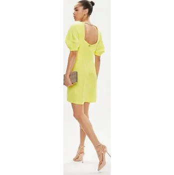 Dámské šaty TWINSET Letní šaty 241TT2107 Žlutá Regular Fit 42